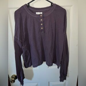 Boot Barn cropped purple long sleeve XXL